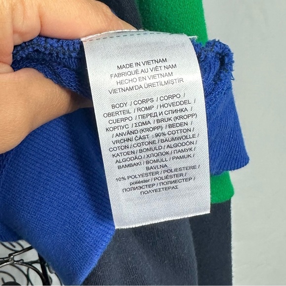Lauren Ralph Lauren green and blue cropped sweatshirt size XL - Picture 9 of 9